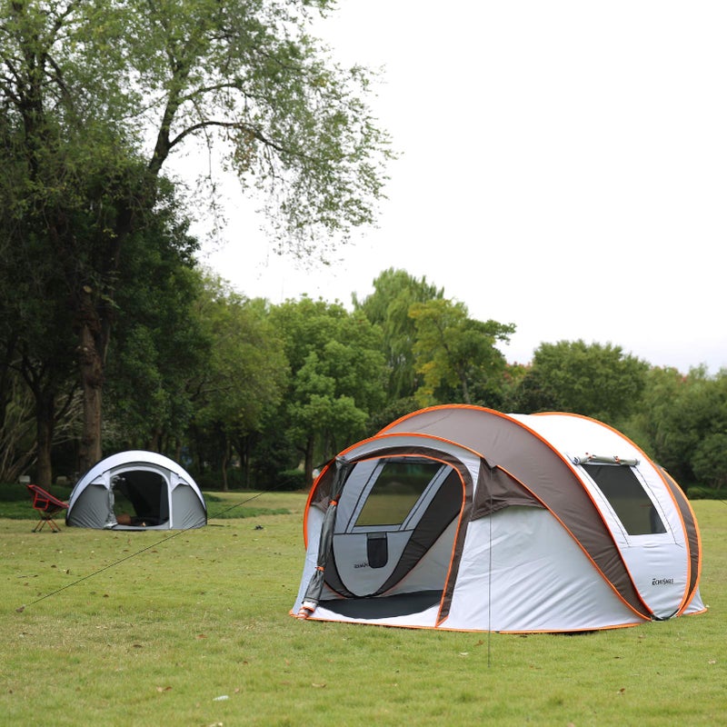 EchoSmile Instant Pop Up Camping Tent, 2/4/6 Person, Easy Setup Tent, Water Resistant Dome, Portable with Carry Bag - Image 3